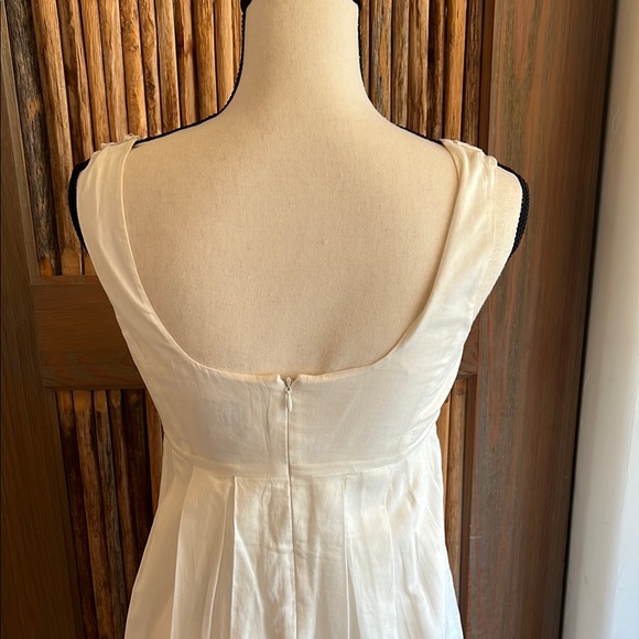 White and Light Blue Embroidered Women’s Sundress - Picture 5 of 9
